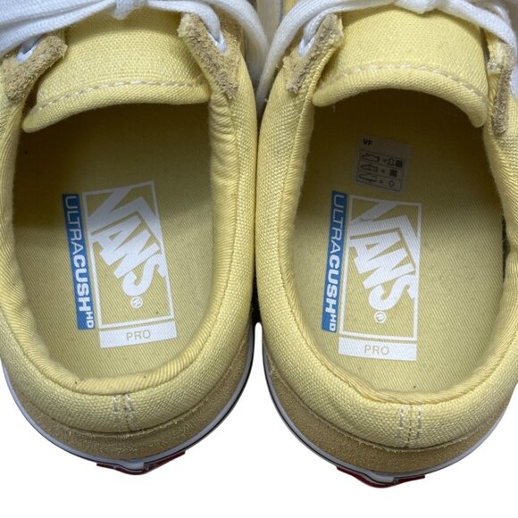 Vans Old Skool Yellow Canvas & Suede Pro Ultracush HD Skateboard Sneakers Size 8 - Picture 7 of 11
